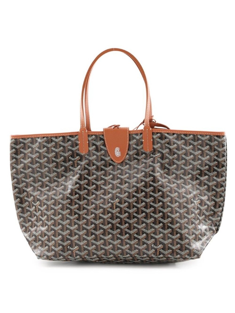 Goyard Tote Saint Louis PM with Clip Leather Black
